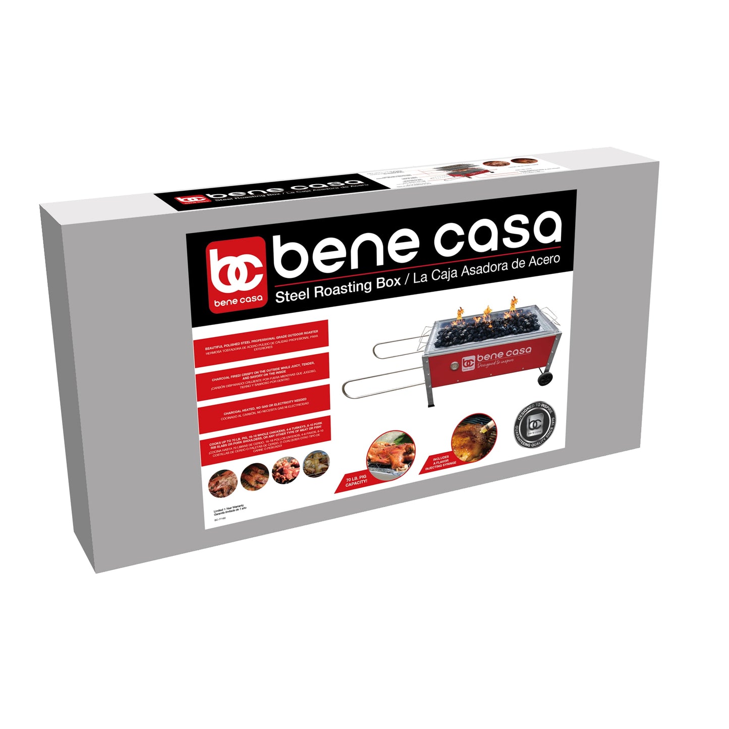 Bene Casa Caja Asadora Roasting Box, 70lb capacity
