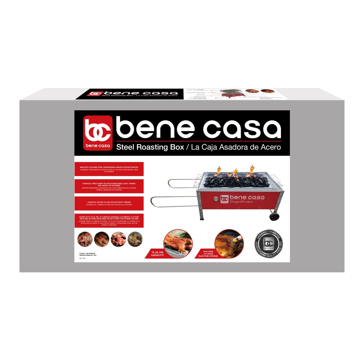 Bene Casa Caja Asadora Roasting Box, 70lb capacity
