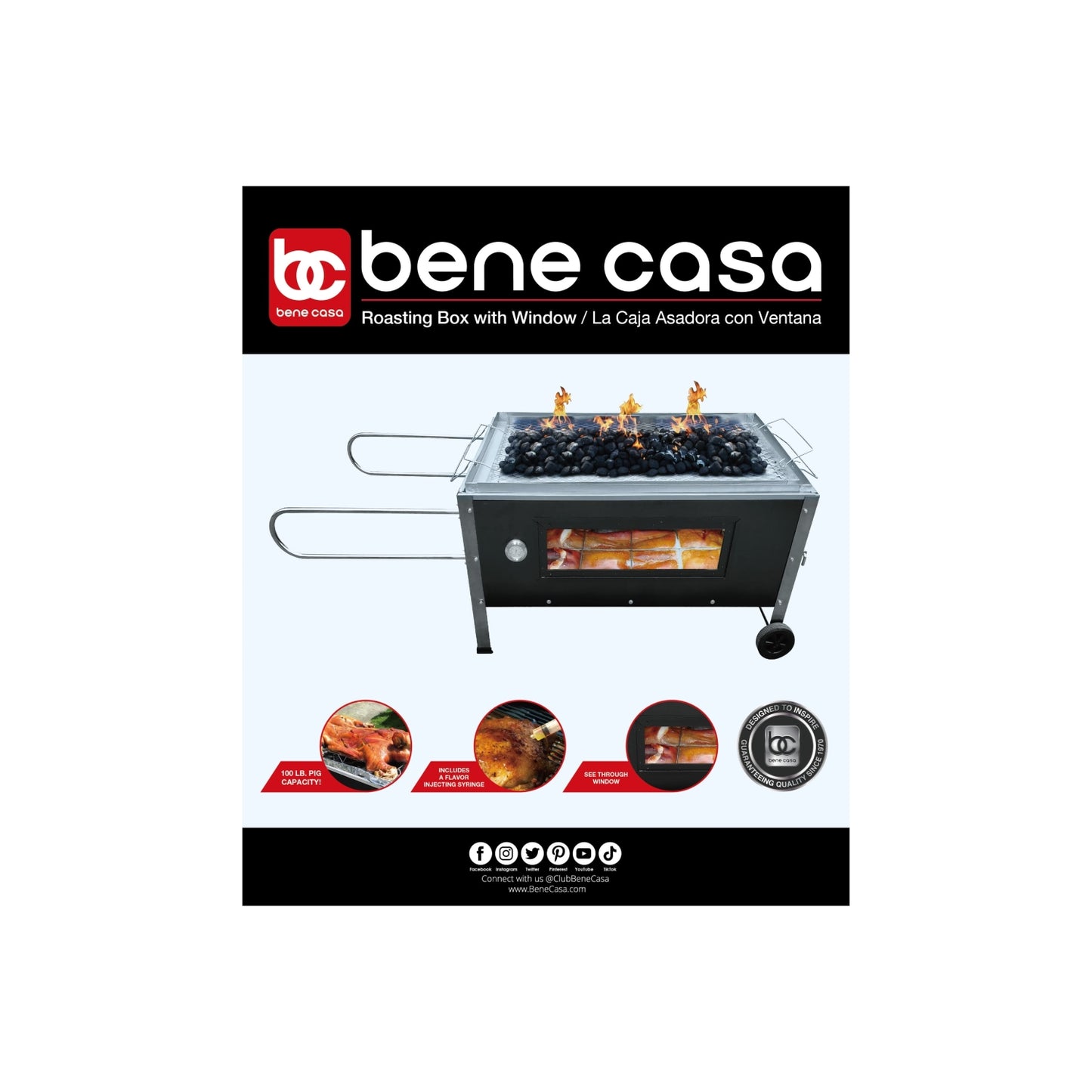 Bene Casa Caja Asadora Roast Box w/ Window 100lb