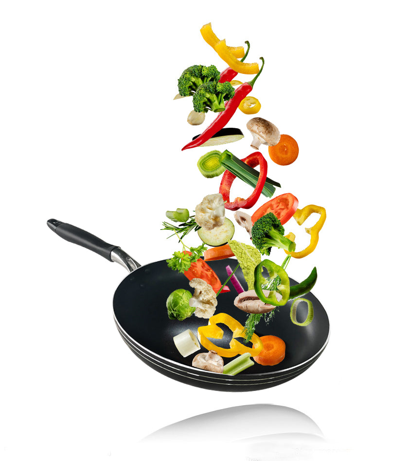 Bene Casa Aluminum Nonstick Frying  Pan, Heat Resistant Handles, Dishwasher Safe