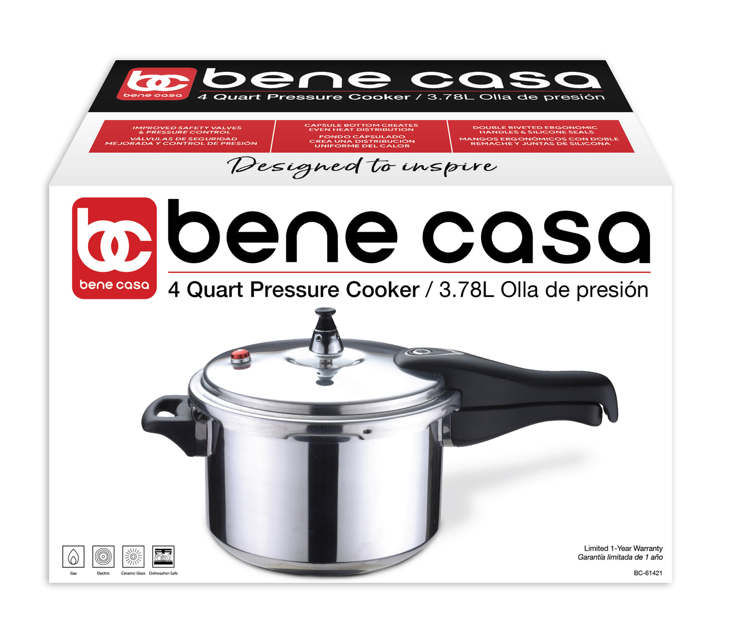 Bene Casa Aluminum Pressure Cooker