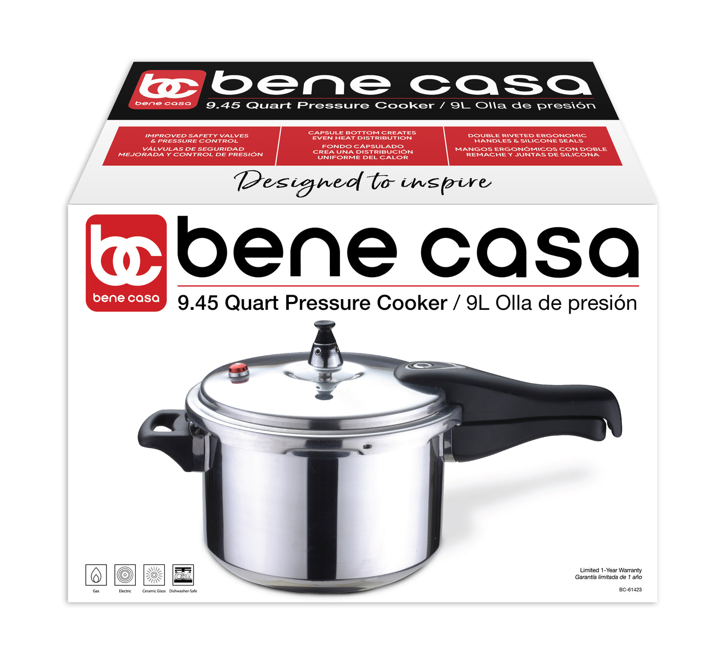 Bene Casa Aluminum Pressure Cooker