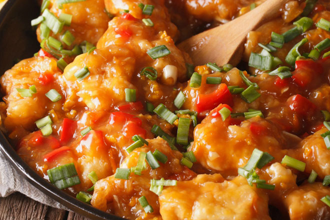 SWEET AND SOUR CHICKEN