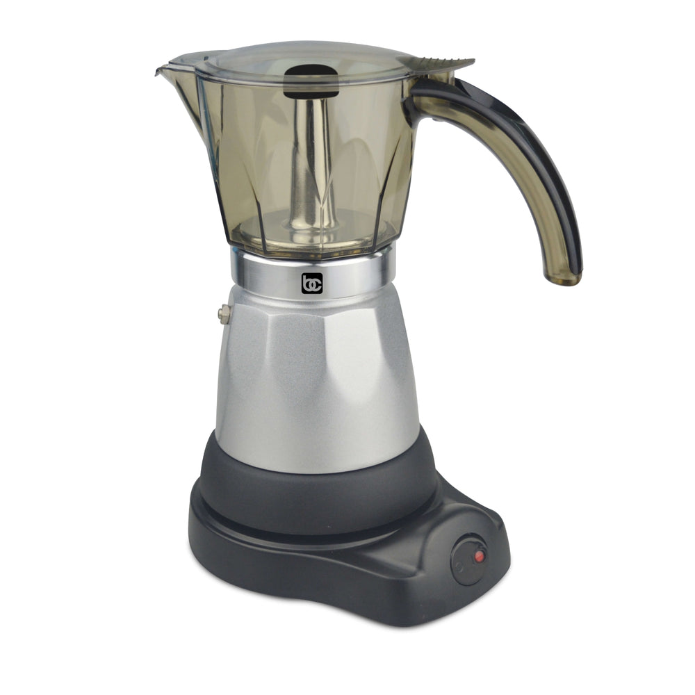 Bene Casa Silver Electric Espresso Maker/Cafetera, 3-6 cups/shots