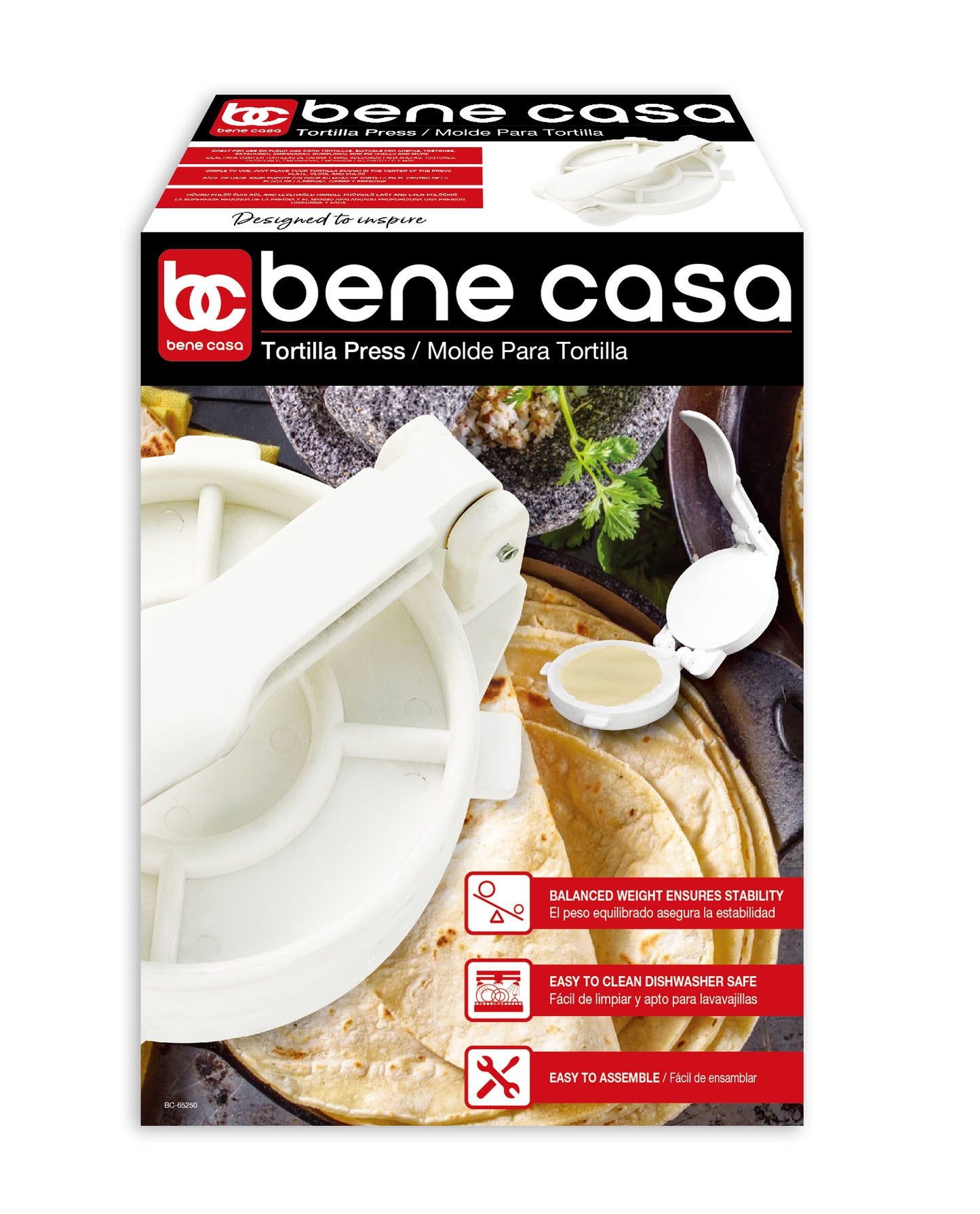 
                  
                    Bene Casa White Plastic Tortilla Press
                  
                