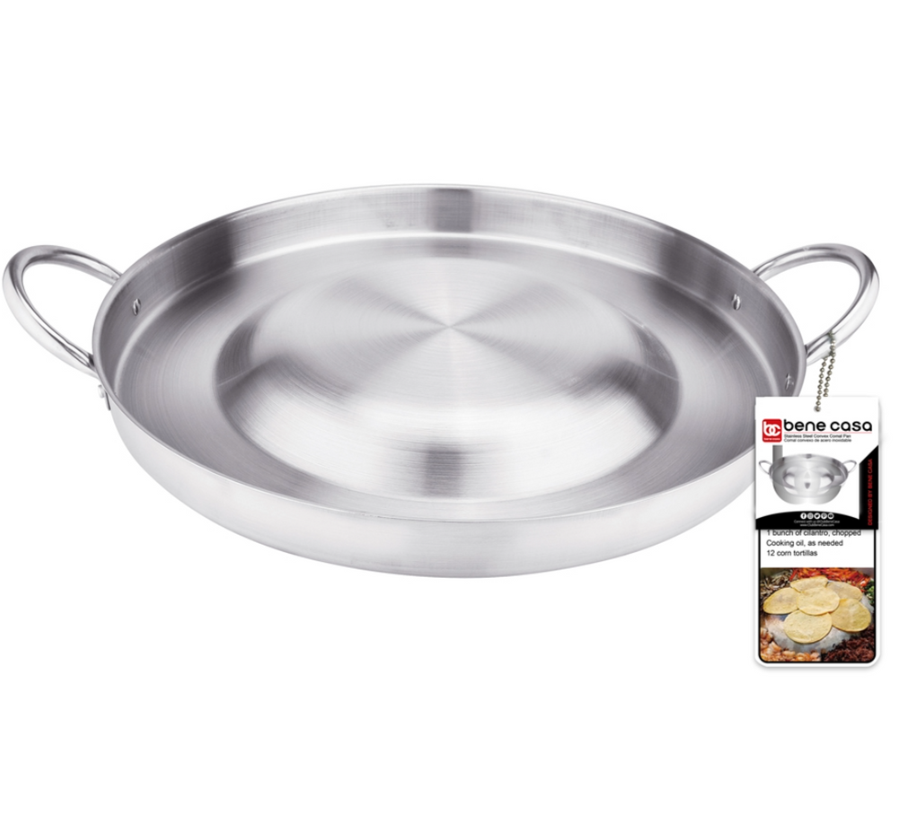 Bene Casa Stainless-Steel Comal Pan