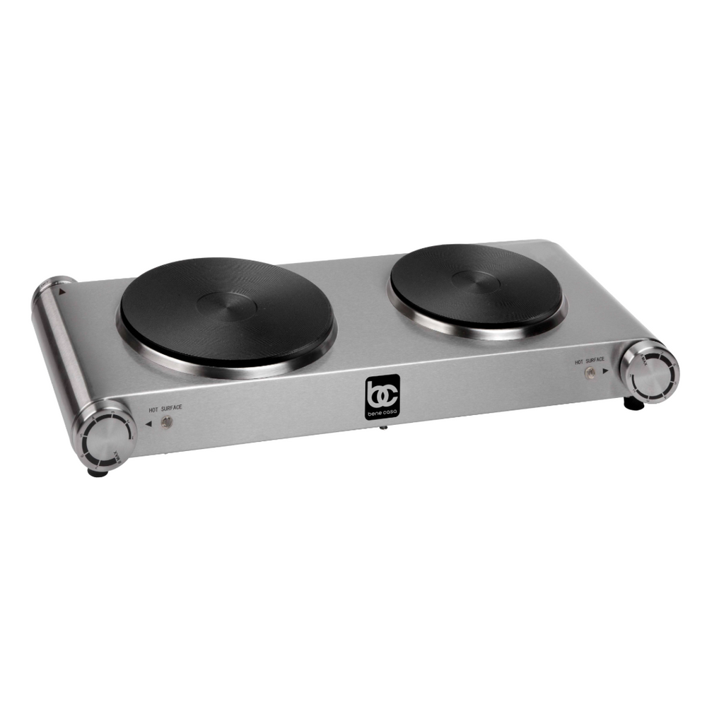 Bene Casa Stainless Steel Double Burner 1800 Watts