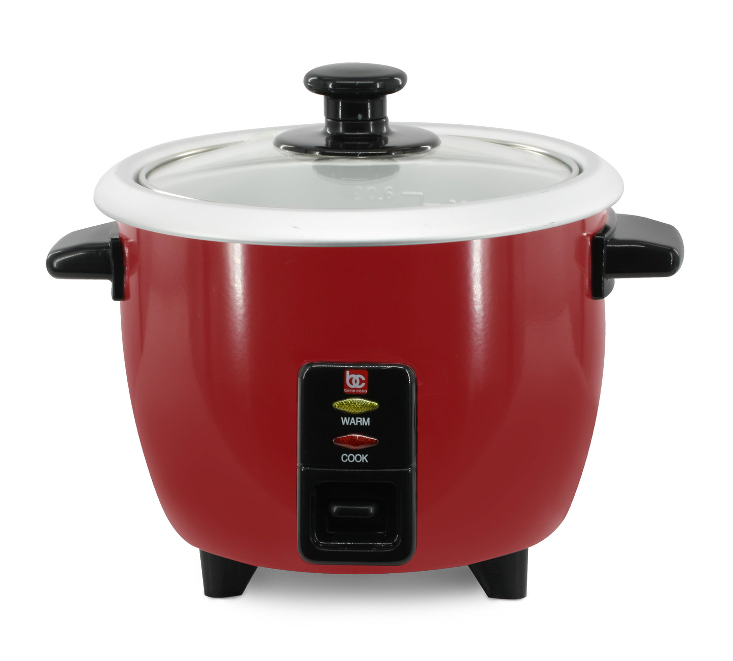 
                  
                    Bene Casa 3-Cup Stainless Steel Thermo Rice Cooker with Clear Lid
                  
                