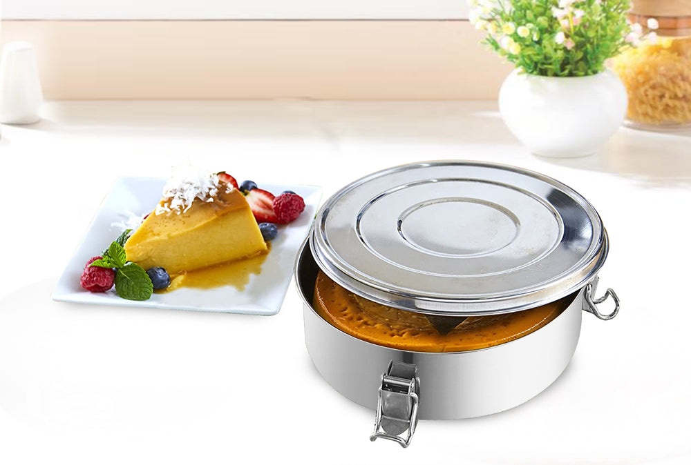 
                  
                    Bene Casa 1.5Qt Stainless Steel Flan Maker, Flan Mold, 7.5" Diameter
                  
                