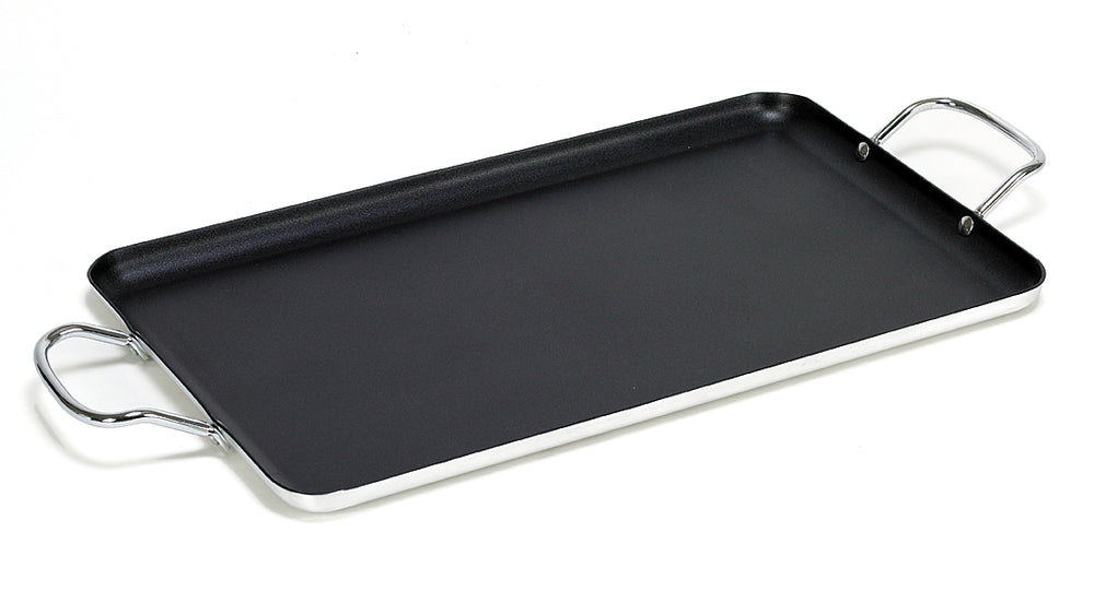 Bene Casa Non-Stick Aluminum Griddle with Handles, 19