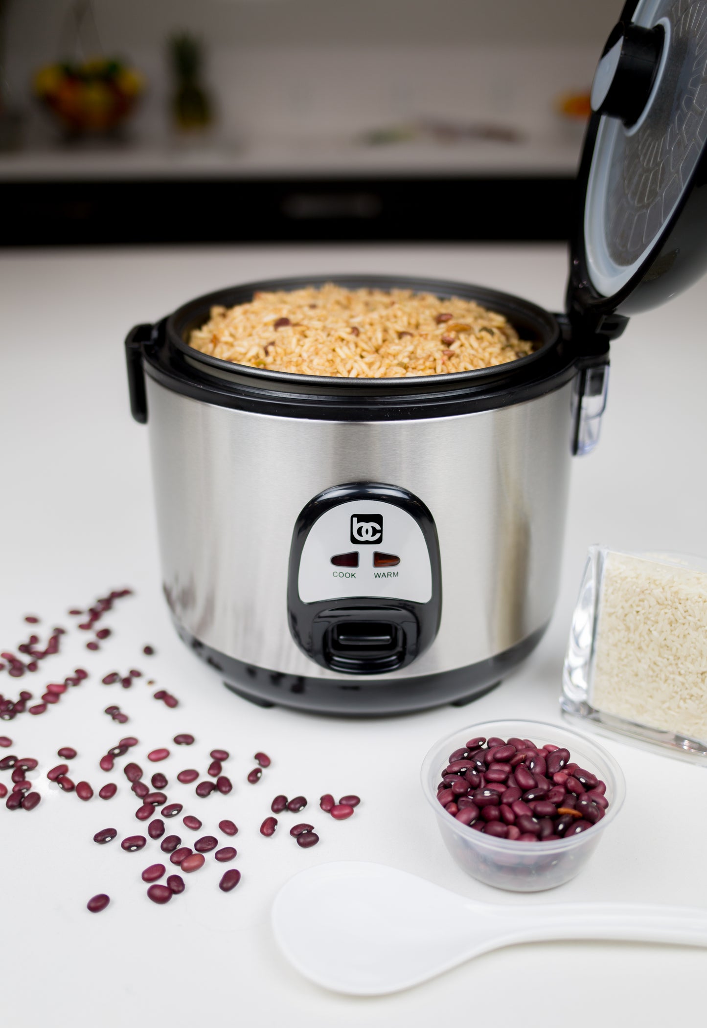 
                  
                    Bene Casa 7 Cup Stainless-Steel Thermo Rice Cooker, Simple Function
                  
                