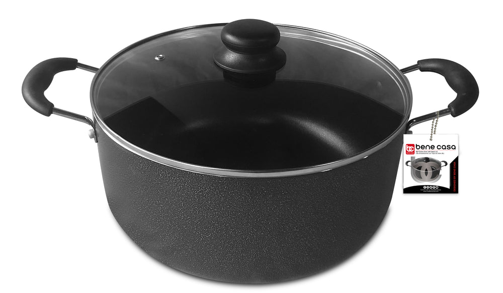 
                  
                    Bene Casa 3.06-Quart, non-stick speckled Dutch Oven w/ tempered glass lid - (3 sizes)
                  
                