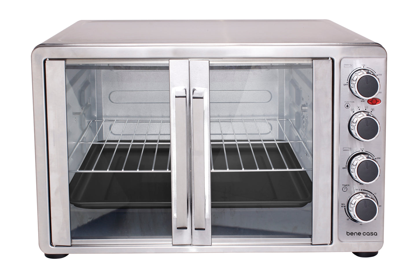 
                  
                    Bene Casa 45L French Door Convection Oven w/ rotisserie, Stainless Steel
                  
                